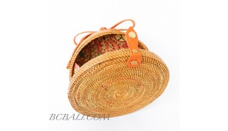 FREE SHIPPING INCLUDE TO UNITED STATE USA NATURAL RATTAN CIRCLE BAG  